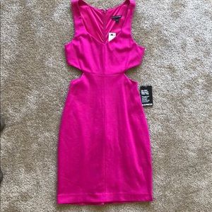 Express pink dress with side openings - size 0